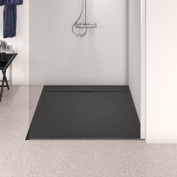 I.LIFE ULTRA FLAT S 120x120 cm Sprchová vanička Čierna, T5242FV