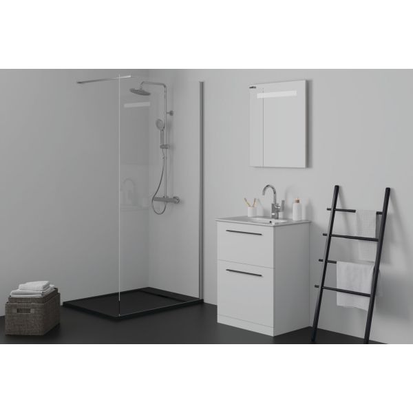 I.LIFE ULTRA FLAT S 100x80 cm Sprchová vanička Čierna, T5223FV