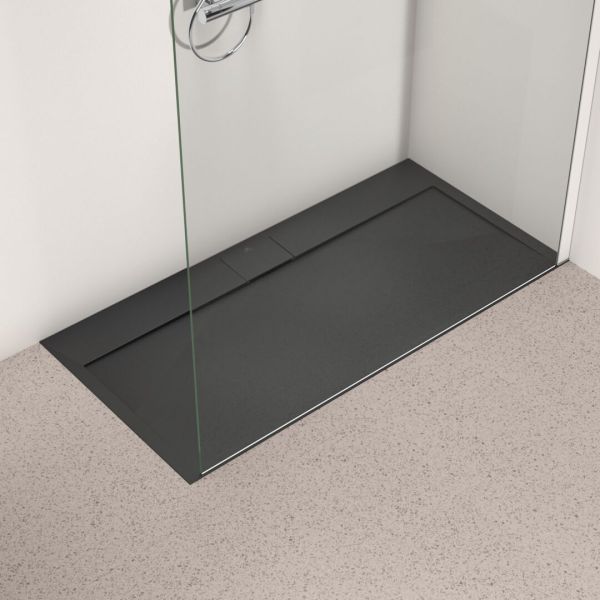 I.LIFE ULTRA FLAT S 140x70 cm Sprchová vanička Čierna, T5241FV