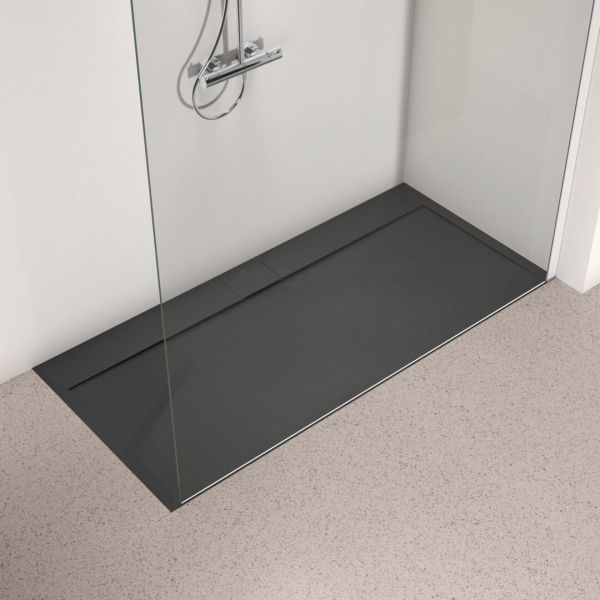 I.LIFE ULTRA FLAT S 170x80 cm Sprchová vanička Čierna, T5238FV