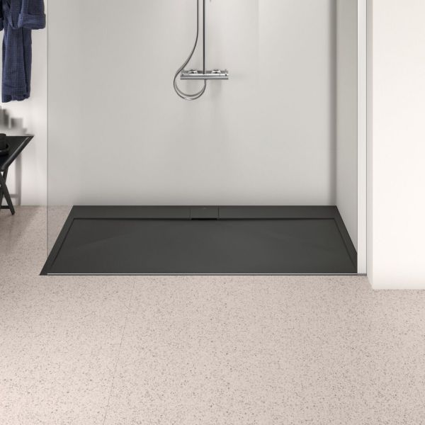 I.LIFE ULTRA FLAT S 170x80 cm Sprchová vanička Čierna, T5238FV