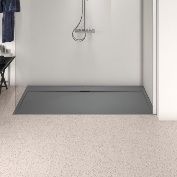 I.LIFE ULTRA FLAT S 180x80 cm Sprchová vanička Betónovo sivá, T5236FS