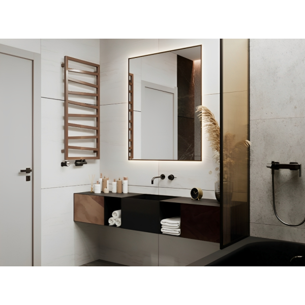 TERMA ZIG ZAG radiátor 50x154,5 cm, vonkajšie pripojenie 470 mm, chróm, ZIG50154.CR