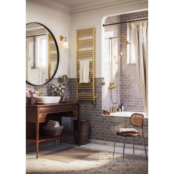 TERMA FIONA radiátor 40x138 cm, vonkajšie pripojenie 370 mm, chróm, FIO40138.CR