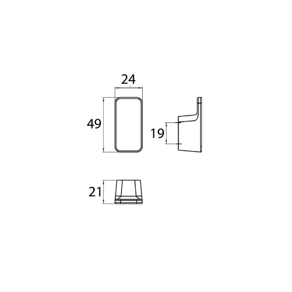 ART Háčik 2,4x4,9 cm, 167500100