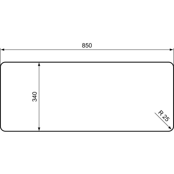 JADO GLANCE Zrkadlo 85x34 cm s osvetlením , H4109AA, H4110NU