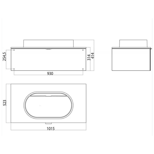 EMCO Umývadlo 68 cm so skrinkou bielou lesklou 102 cm, 958127411, 958151010