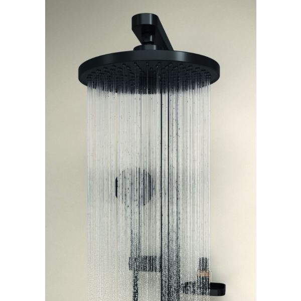 ALU+ Sprchový systém s termostatickou batériou, hodvábna čierna, BD583XG
