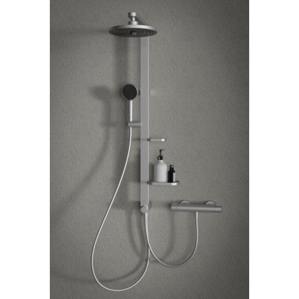 ALU+ Sprchový systém s termostatickou batériou, strieborná, BD583SI