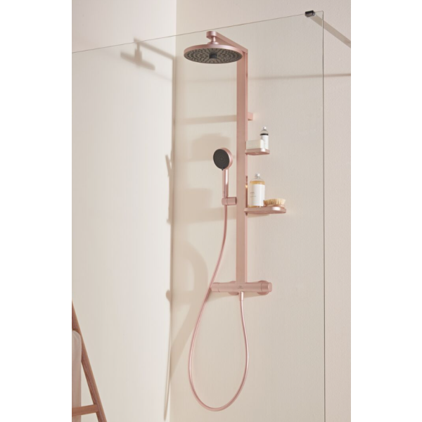 ALU+ Sprchový systém s termostatickou batériou, rosé, BD583RO