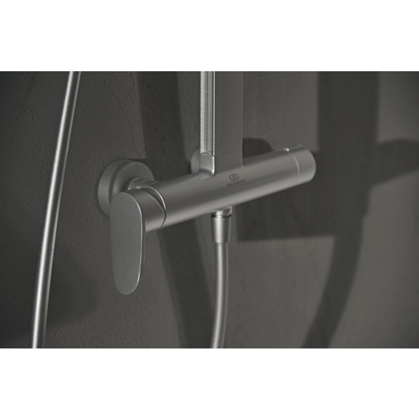 ALU+ Sprchový systém s pákovou batériou, strieborná, BD584SI