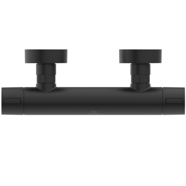 CERATHERM ALU+ Sprchová termostatická batéria hodvábna čierna, BD582XG