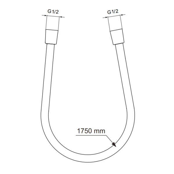ALU+ Sprchová hadica IdealFlex 175 cm, strieborná, BE175SI