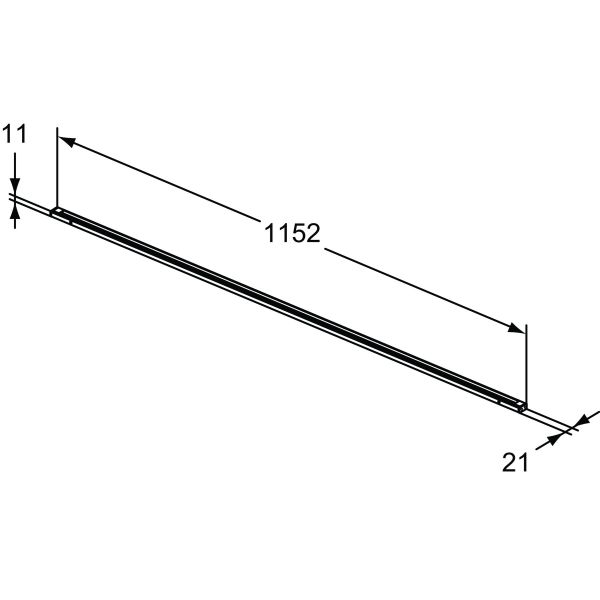 CONCA Led osvetlenie pre umývadlové skrinky, 1152mm, T3978Y2