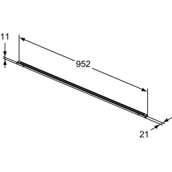 CONCA Led osvetlenie pre umývadlové skrinky, 952mm, T3977Y2