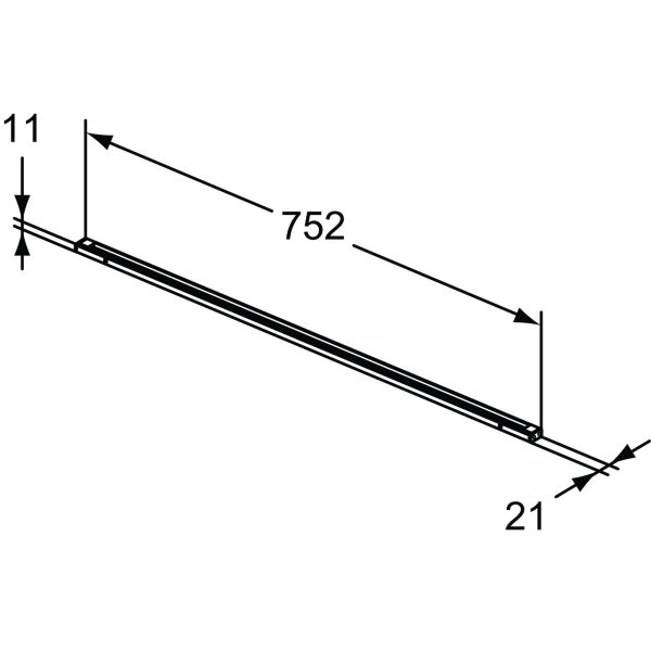CONCA Led osvetlenie pre umývadlové skrinky, 752mm, T3976Y2