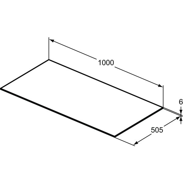 CONCA keramická vrchná doska 100x50 cm, T3971DG