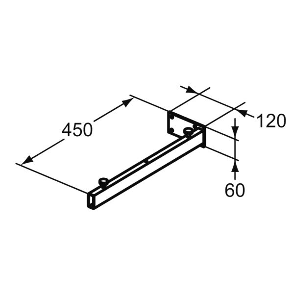 CONCA Upevnenie nábytkovej police, konzola, U842867