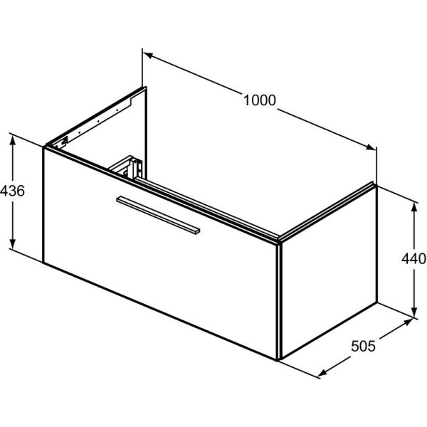 I.LIFE B Skrinka pod umývadlo 100 cm, farba matná béžová, T5275NH
