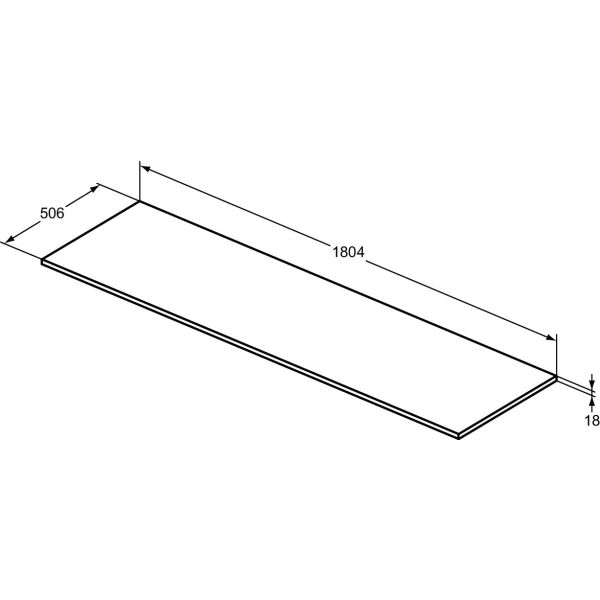 I.LIFE B Vrchná doska 180 cm, farba matná béžová, T5286NH