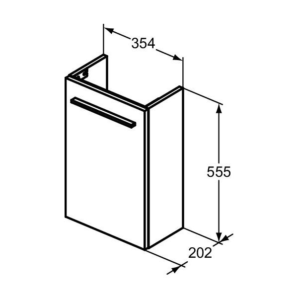 I.LIFE S Skrinka pod umývadielko Tempo 37 cm, farba matná béžová, T5302NH