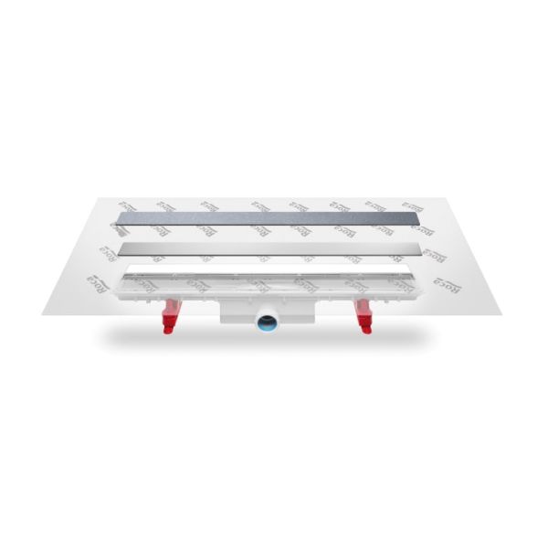 ROCA In-Drain IN-DRAIN X3, odtokový žľab s odtokový žľab s doskou pre vloženie dlažby, geotextílie, prietok 30 l/min, 276130000