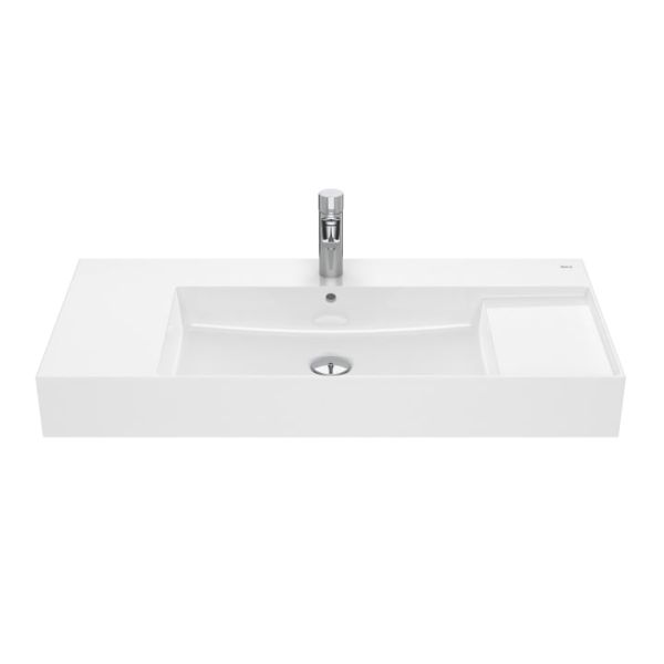 ROCA Inspira Nástenné umývadlo Unik s prepadovým otvorom, vrátane inštalačnej súpravy, 32752A..0